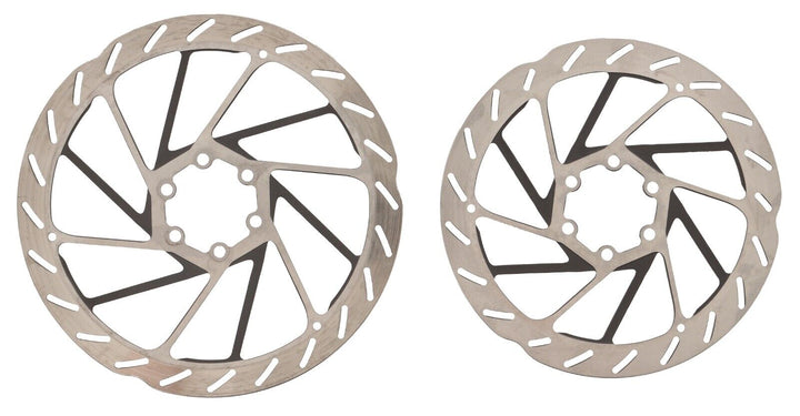 SRAM HS2 Mountain Bike Disc Brake Rotors 180/160mm PAIR 6-Bolt Trail Race XC MTB