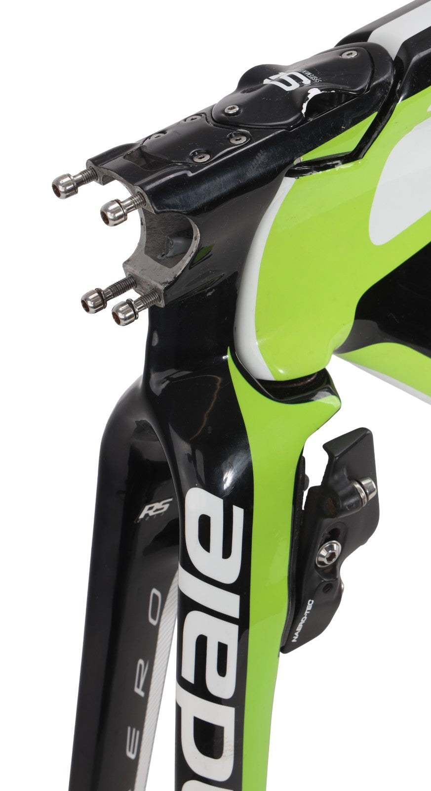 Cannondale Slice RS Carbon TT Bike Frameset 54cm BLK/GRN 700c Rim 2014 FOR PARTS
