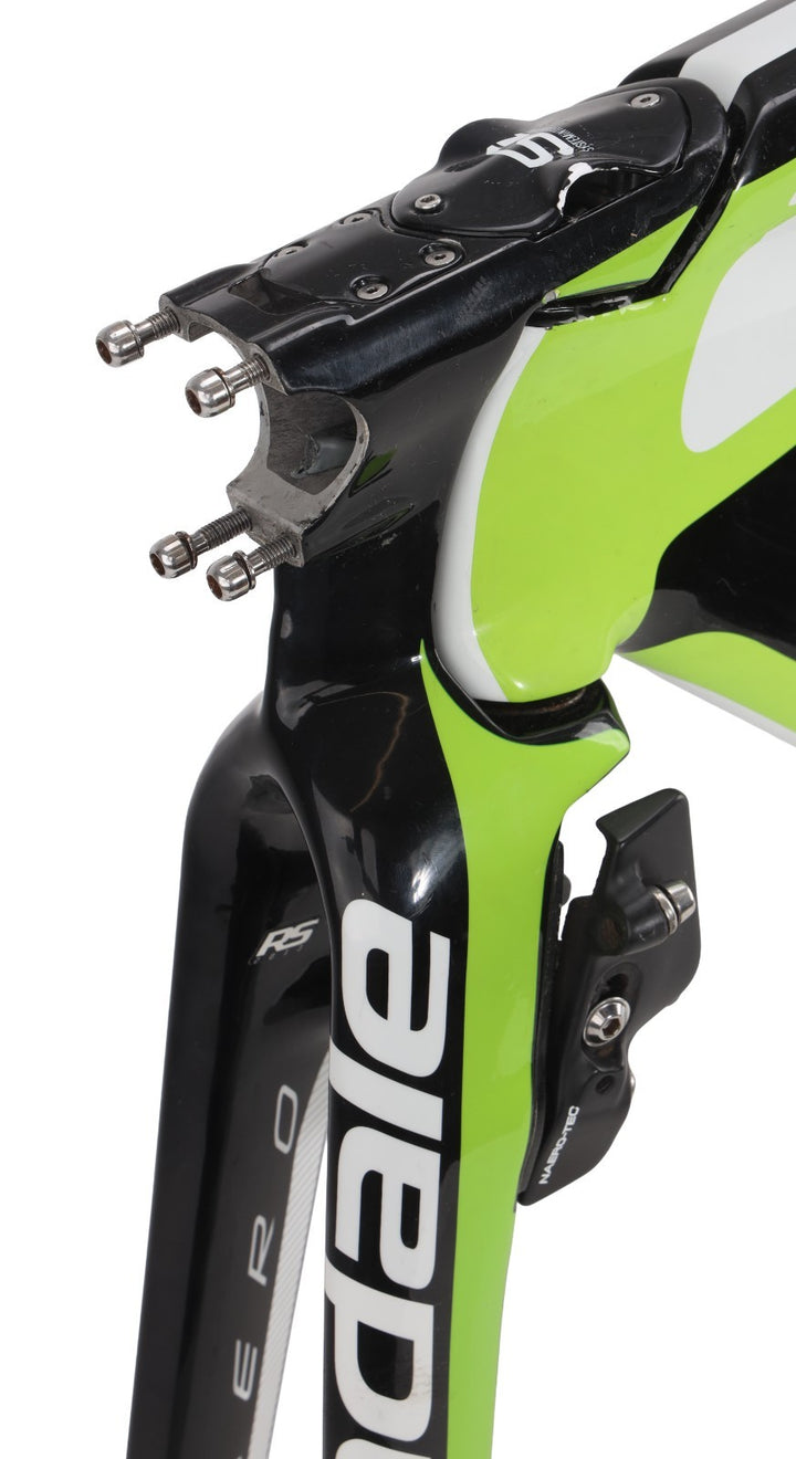 Cannondale Slice RS Carbon TT Bike Frameset 54cm BLK/GRN 700c Rim 2014 FOR PARTS
