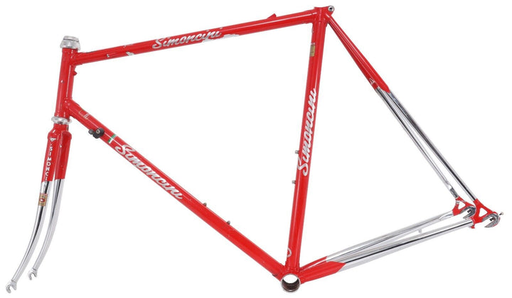 Simoncini Steel Road Bike Frameset 56cm RED 700c Columbus SLX Campagnolo Vintage