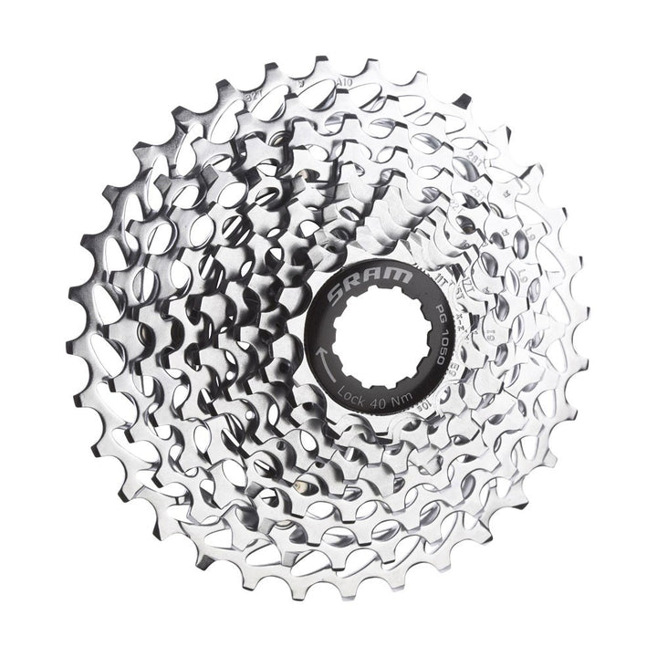 SRAM PG-1050 Road Bike Cassette 10 Speed 12-36T Gravel Race Cyclocross Silver