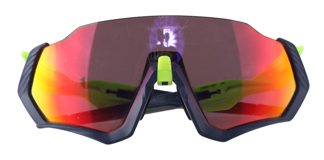 Oakley Flight Jacket Cycling Sunglasses Matte Navy/Retina Burn Prizm OO9401-0537