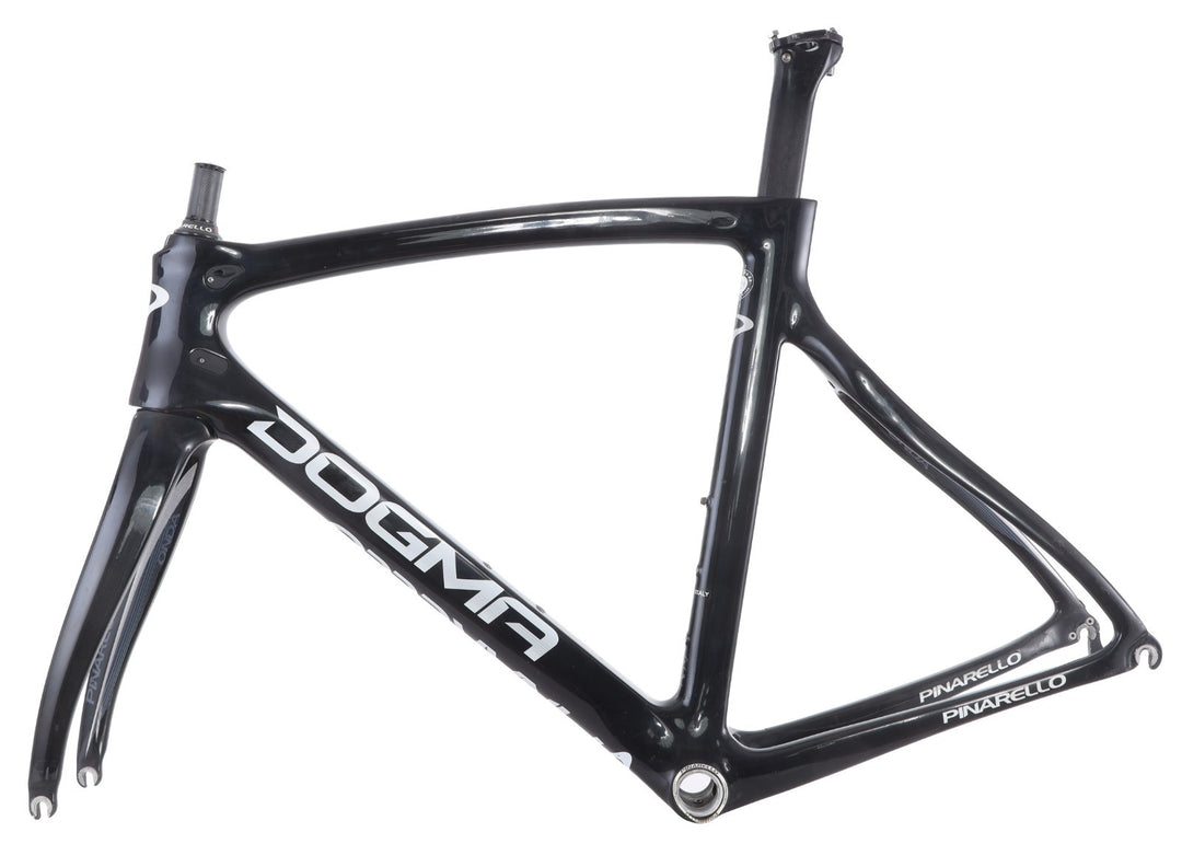 Pinarello Dogma F8 Carbon Road Bike Frameset 56cm Gloss BLACK 700c QR Italy 2015