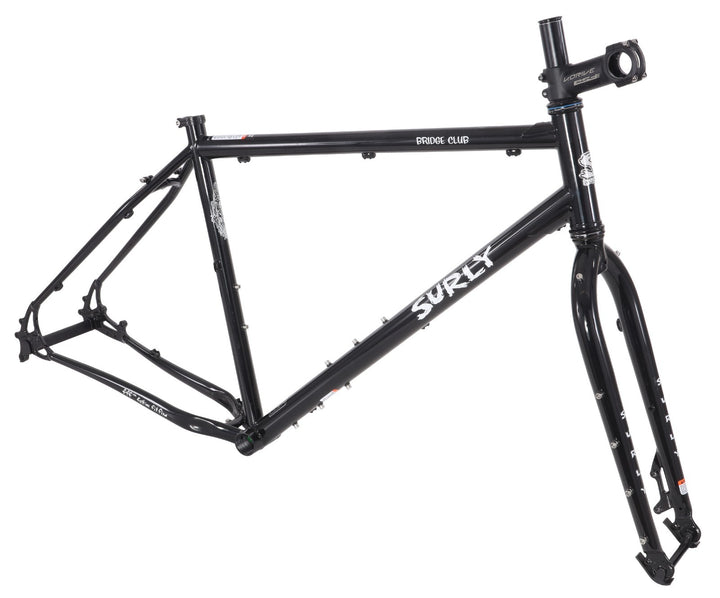 Surly Bridge Club All Road Steel Bike Frameset Large BLACK 700c Touring 4130