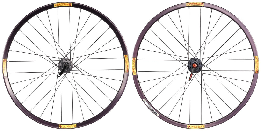 Bontrager Alloy Disc 26" Mountain Bike Clincher Wheelset Shimano 10 Spd QR MTB