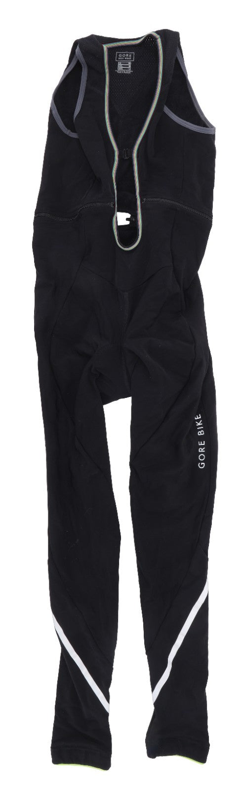 Gore Bike Wear Winter Thermal Bib Cycling Tights MED Zip Top Chamois BLACK Road