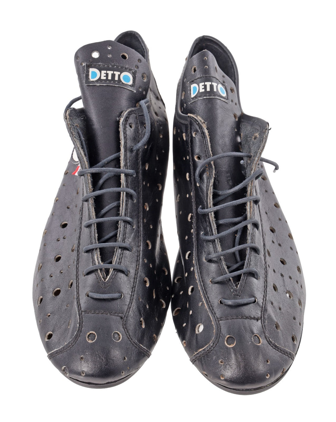 Detto Pietro Art. 74 Road Bike Shoes EU 47 US Men 11.5 BLACK Slotted Vintage