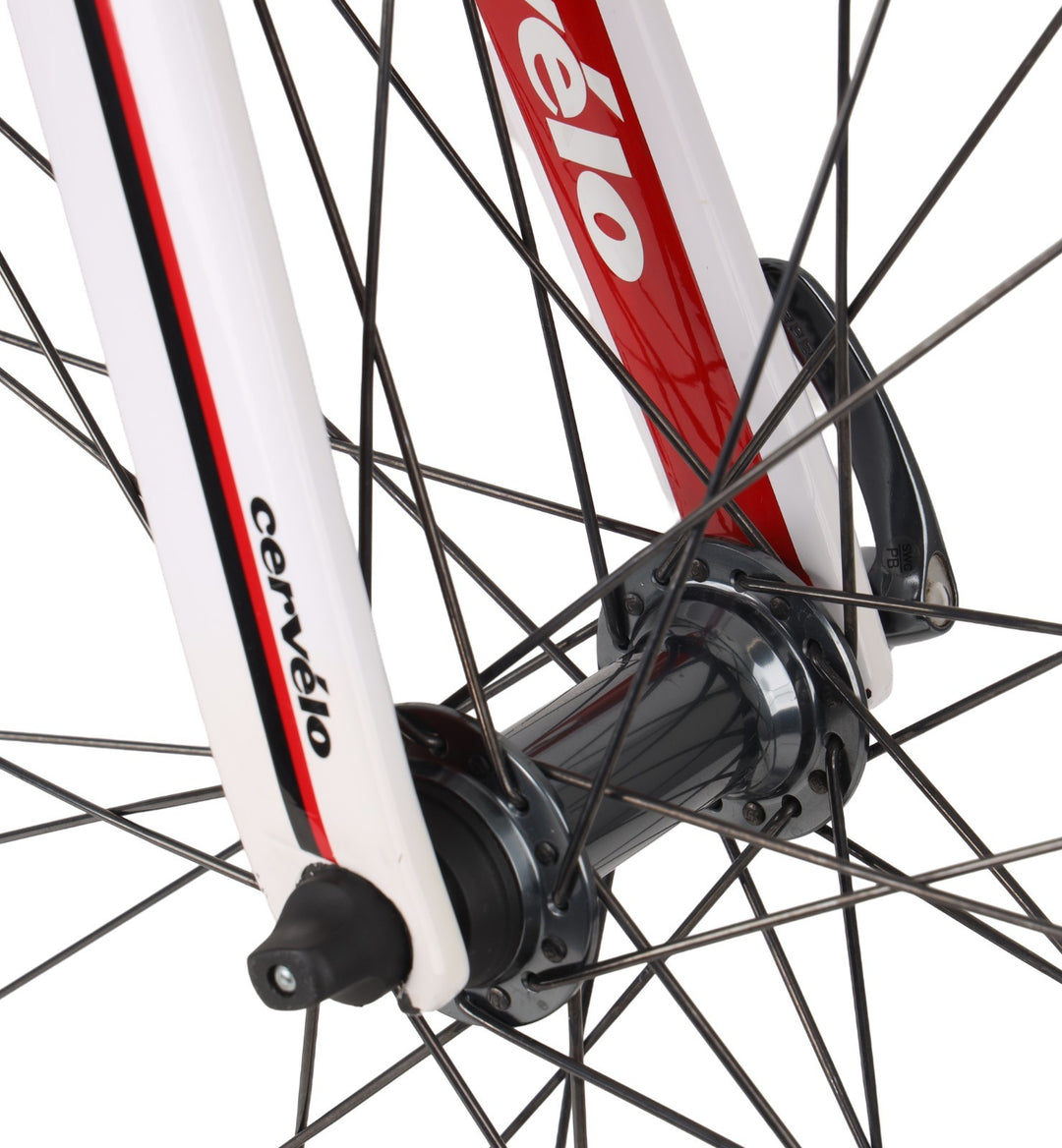 Cervelo S5 Team Carbon Road Bike 2x 10 Speed 61cm SRAM WHITE 700c Rim QR 2012