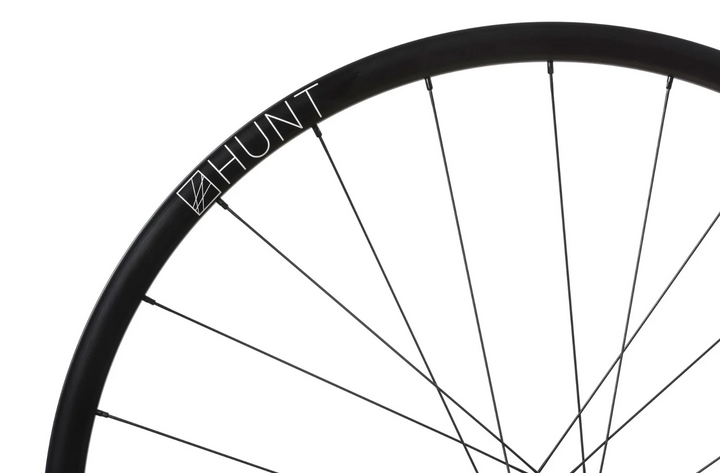 HUNT 4 Season Road Bike Alloy Tubeless Disc FRONT Wheel 12x 100mm Thru-Axle 700c