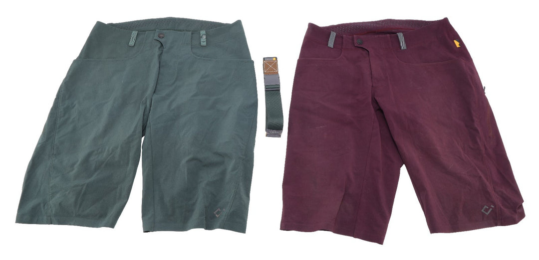 Velocio Trail Access Mountain Bike Shorts Men LARGE Green Purple PACK OF 2