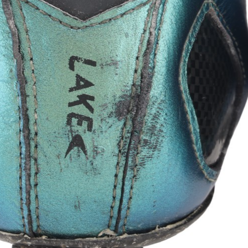 Lake CX332 Carbon Road Bike Shoes EU 47 US 13.5 Wide Chameleon Green BOA 3-Bolt