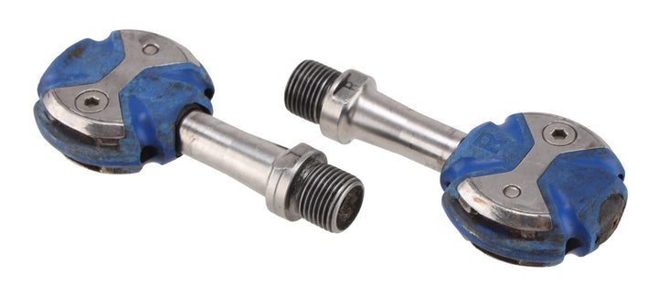 Speedplay Zero Clipless Road Bike Pedals BLUE 53mm Stainless Spindle Triathlon