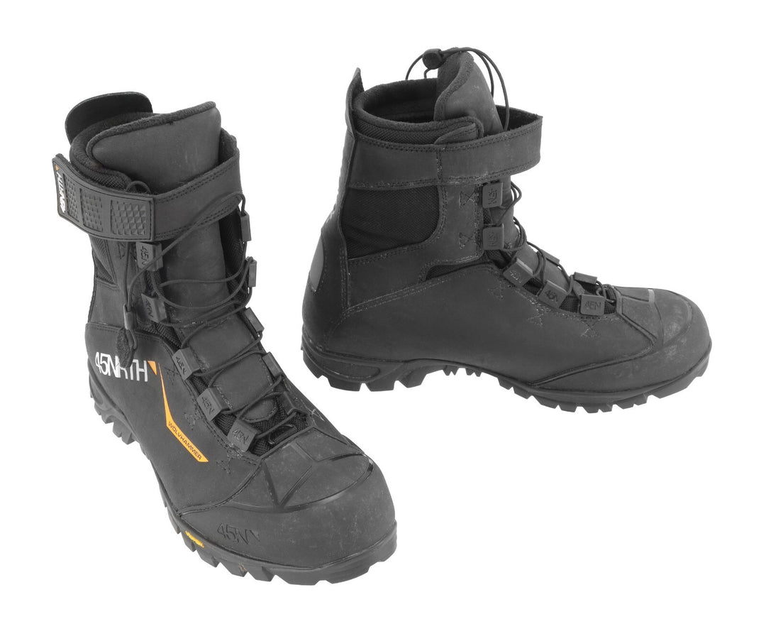 45NRTH Wölvhammer SPD Winter Mtn Bike Shoes Men EU 46 BLACK Vibram 2 Bolt MTB
