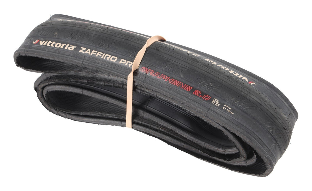 Vittoria Zaffiro Pro Clincher Road Bike Tire 700 x 25c BLACK Graphene 2.0 Tri TT