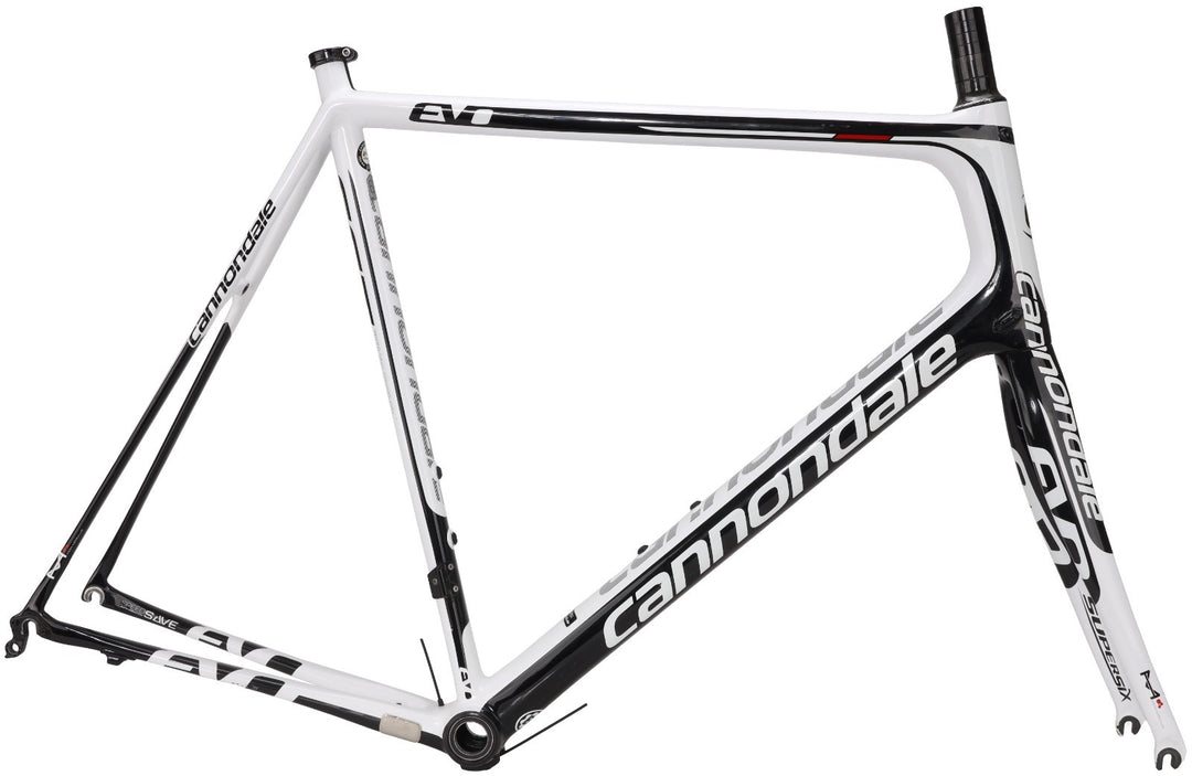 Cannondale SuperSix EVO Hi-MOD Carbon Road Frameset 63cm WHITE 700c Rim QR 2014