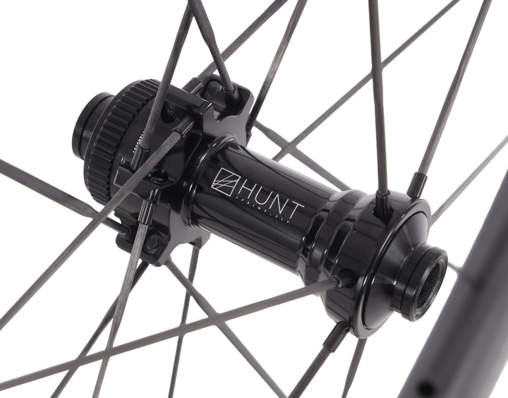 HUNT 54 Aerodynamicist UD Carbon Spoke Disc Tubeless FRONT Road Wheel 700c EZO