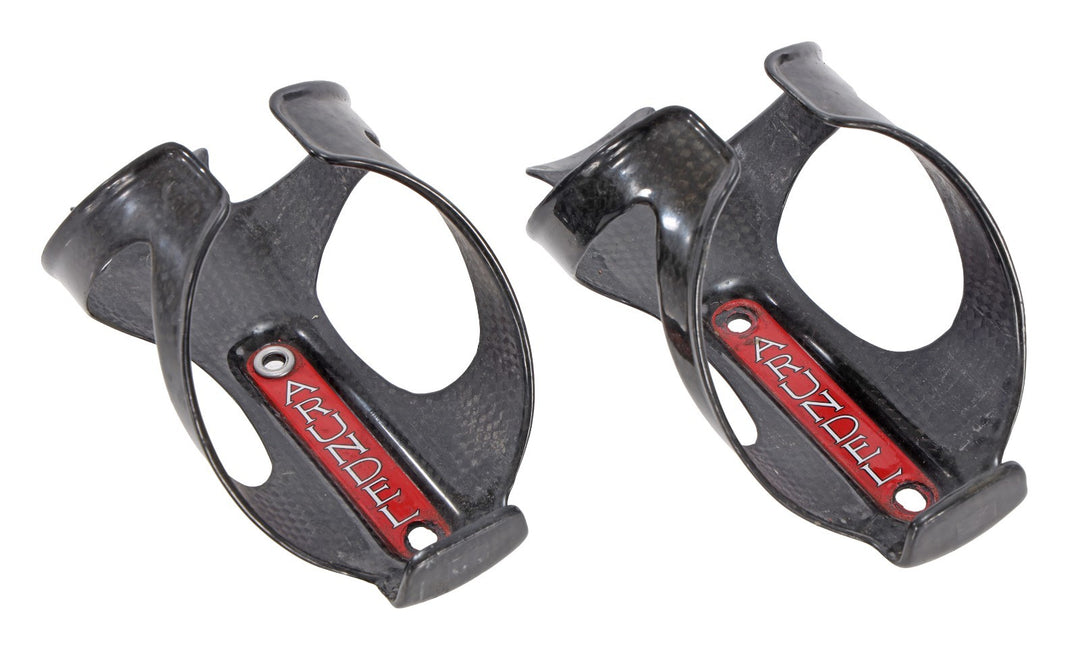 Arundel Dave-O Carbon 3K Weave Water Bottle Cage PAIR Glossy Black Road Bike