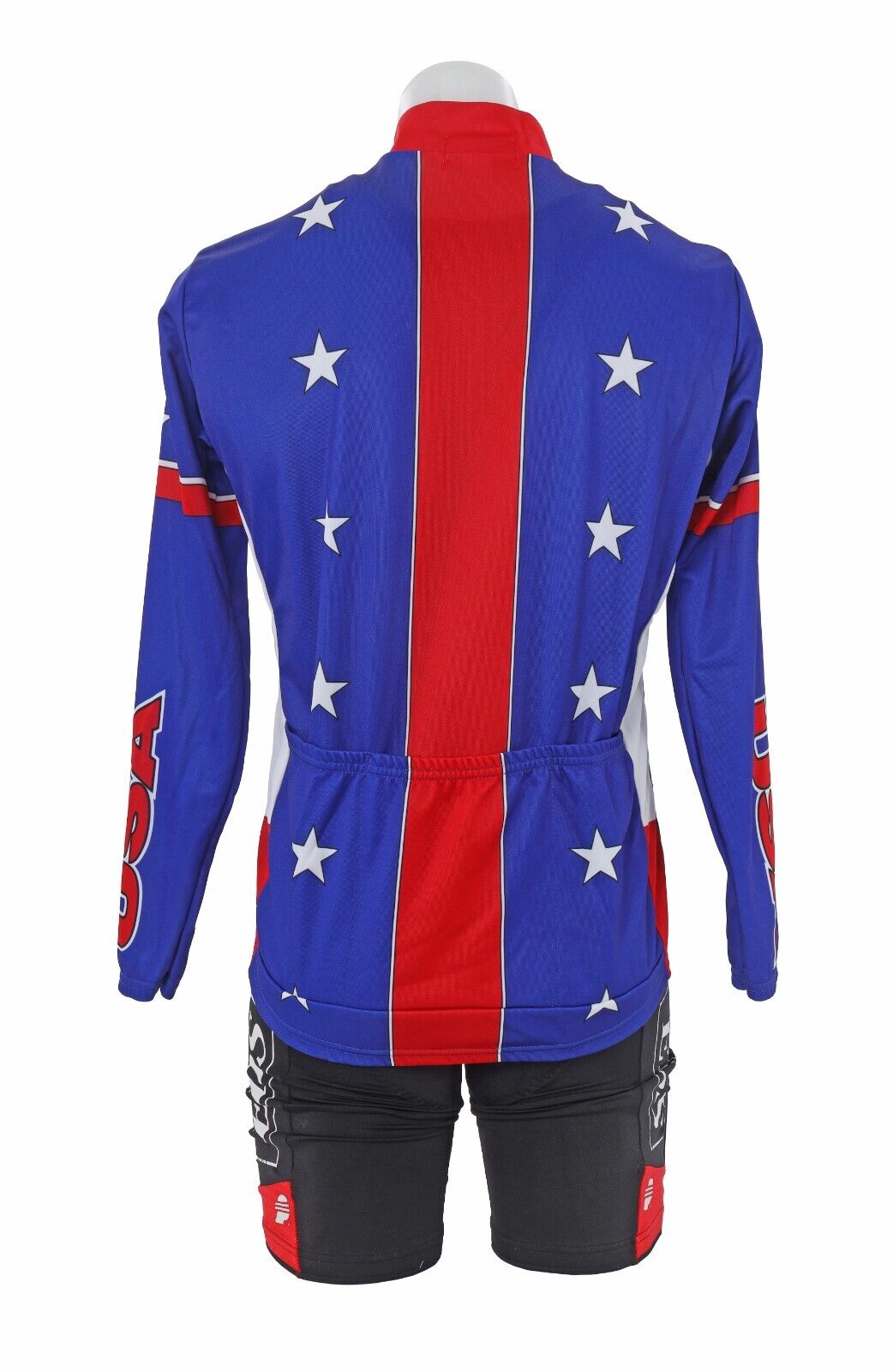 Team USA Cycling Long Sleeve Jersey Bib Short Kit Men MED Road