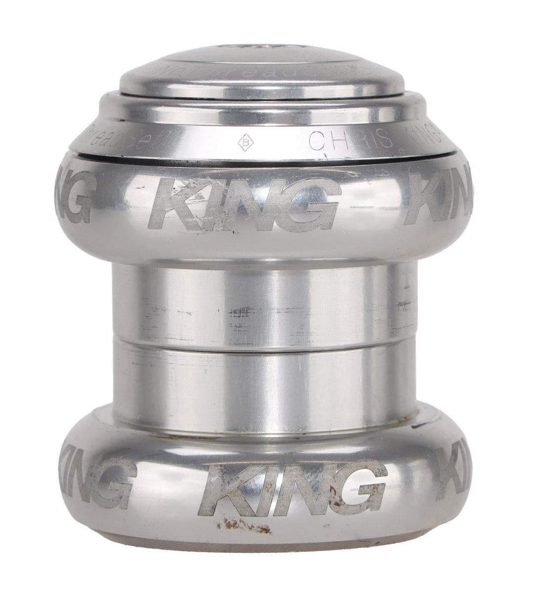 Chris King NoThreadSet External Cup Headset 1 1/8" 34mm SILVER Road Bike MTB