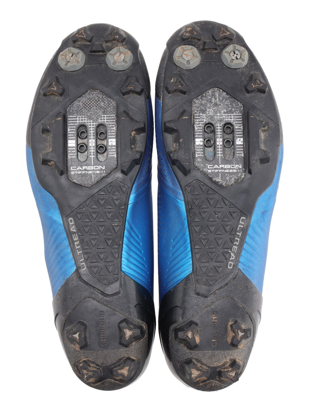 Shimano S-Phyre Carbon Mountain Bike Shoes EU 41 US 7.5 Mens 2-Bolt BOA BLUE