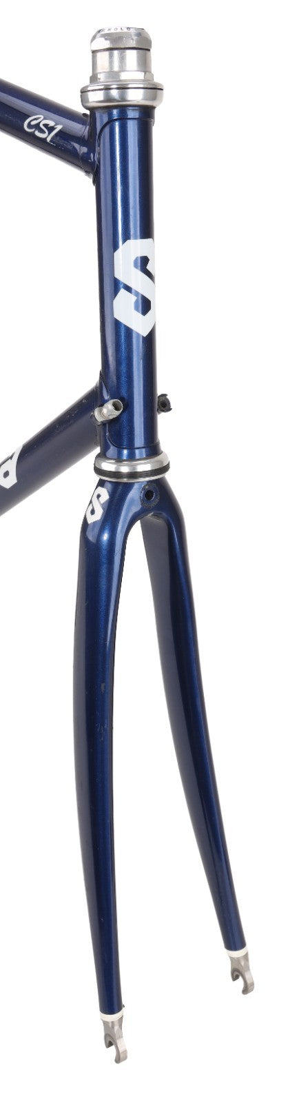 Serotta CSI Steel Road Bike Frameset 60cm Carbon Fork BLUE 700c Record USA Made