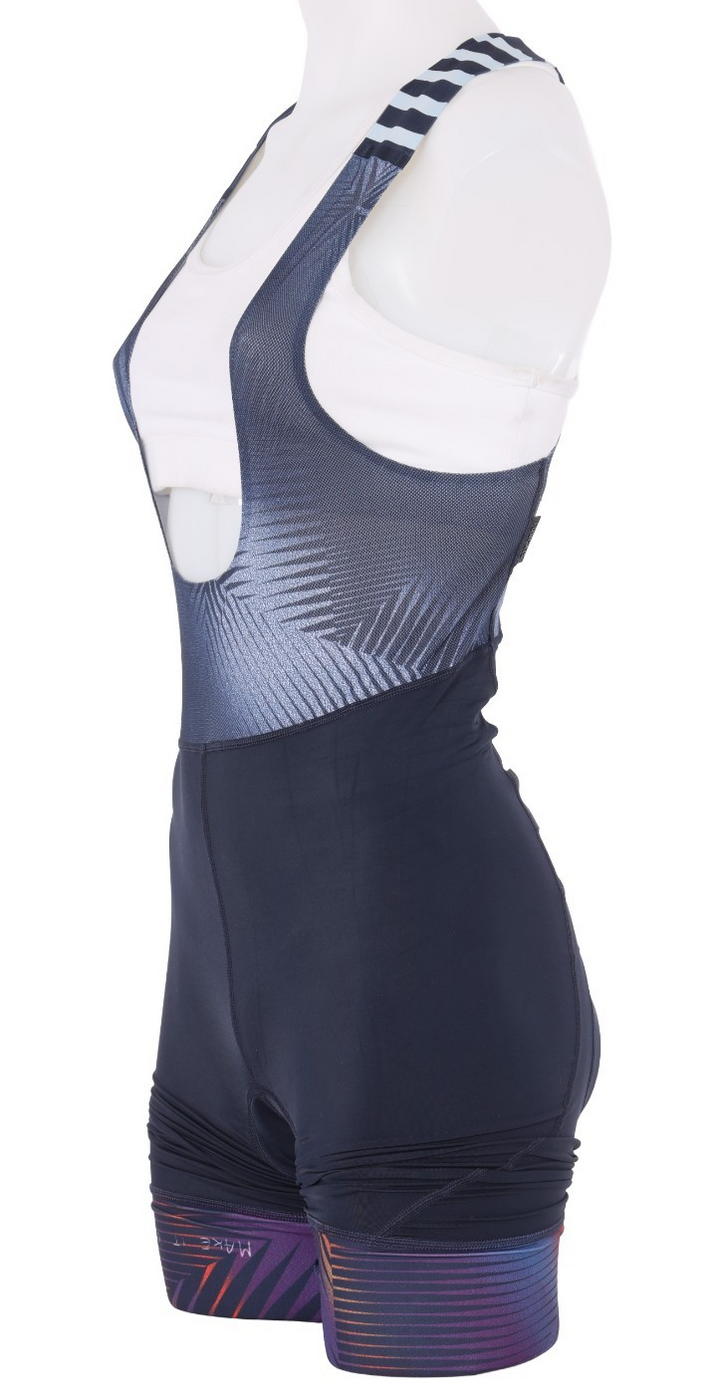 Rapha Pro Team Bib Shorts Women MEDIUM Blue Cycling Road Bike