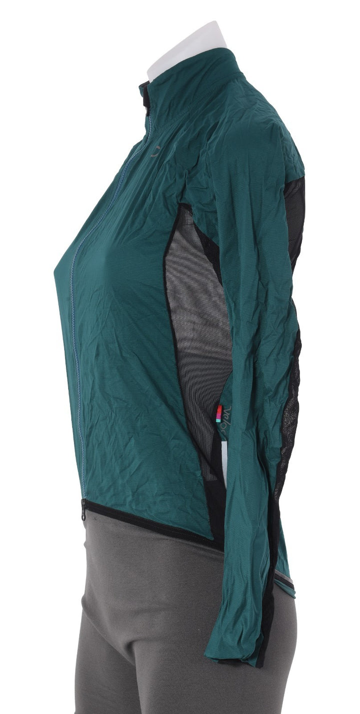 Velocio Ultralight Cycling Jacket Women XS Green Road Bike MTB Gravel