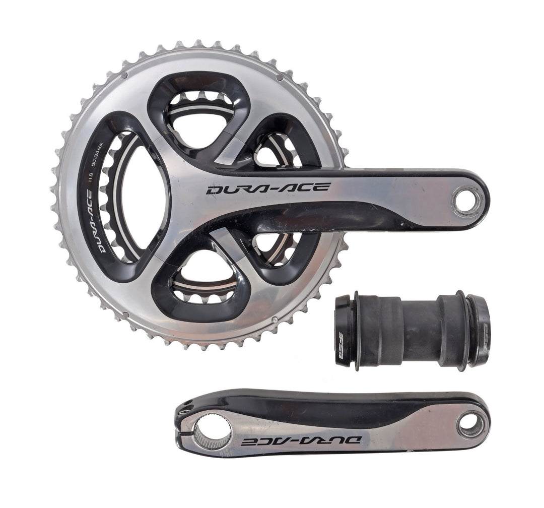 Shimano Dura-Ace FC-9000 Road Bike Crankset 2x 11 Spd 170mm 50/34T 110 BCD w/ BB