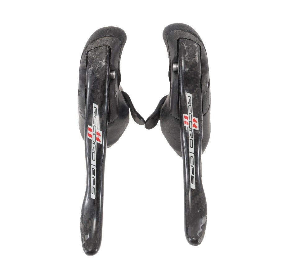 Campagnolo Record EPS 2x 11 Spd Carbon Electronic Road Bike Lever Set Rim Brake