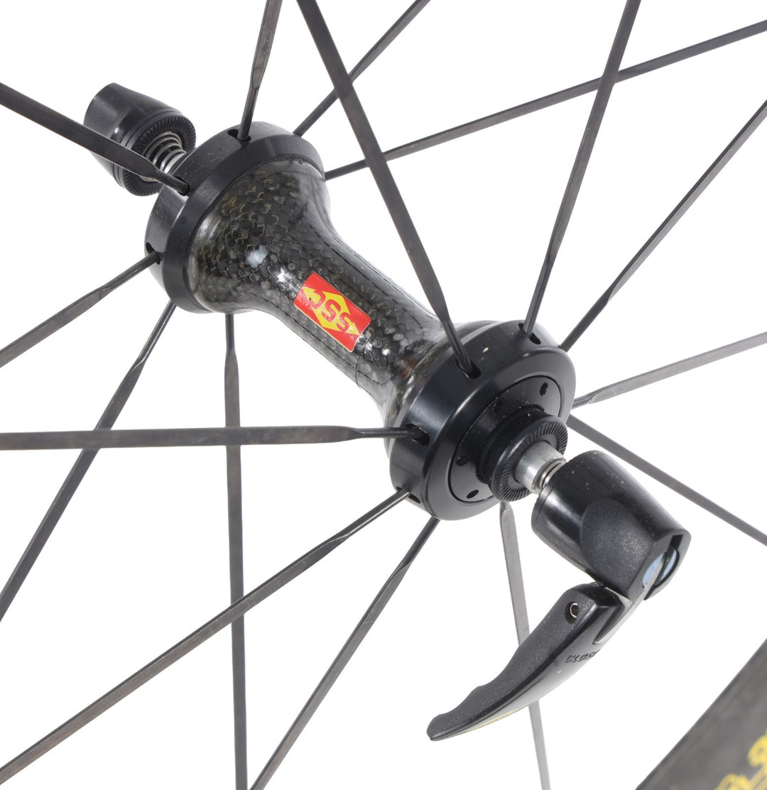 Mavic Cosmic Carbone Pro SSC Tubular Road Wheelset 10 Sp PowerTap SL 700c Rim QR