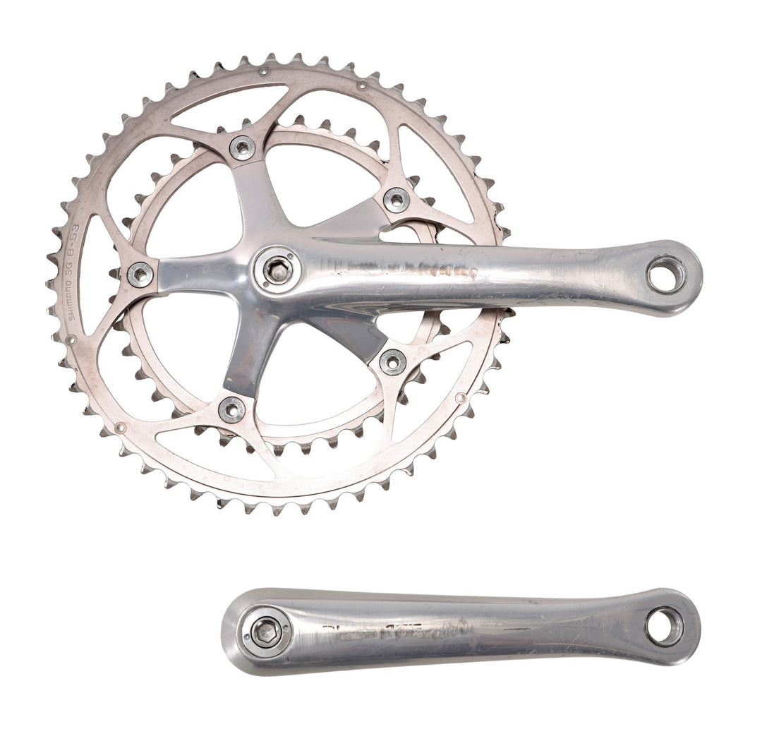 Shimano Dura-Ace FC-7701 10 Spd Road Bike Crankset 172.5mm 53/39T 130 BCD Silver