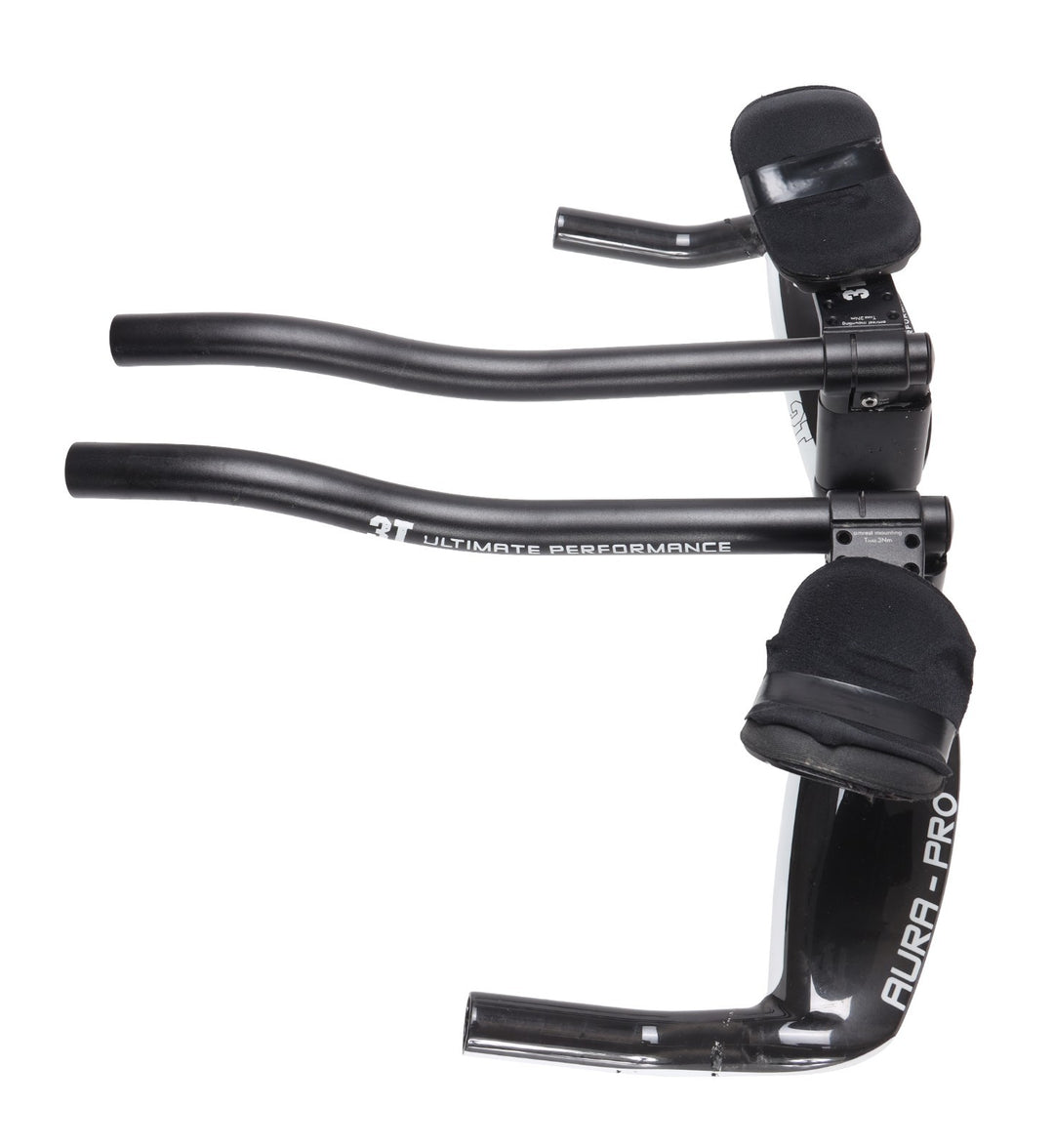 3T Aura Pro Triathlon Bike Carbon Aerobar w/ Extensions 31.8 x 420mm TT Race
