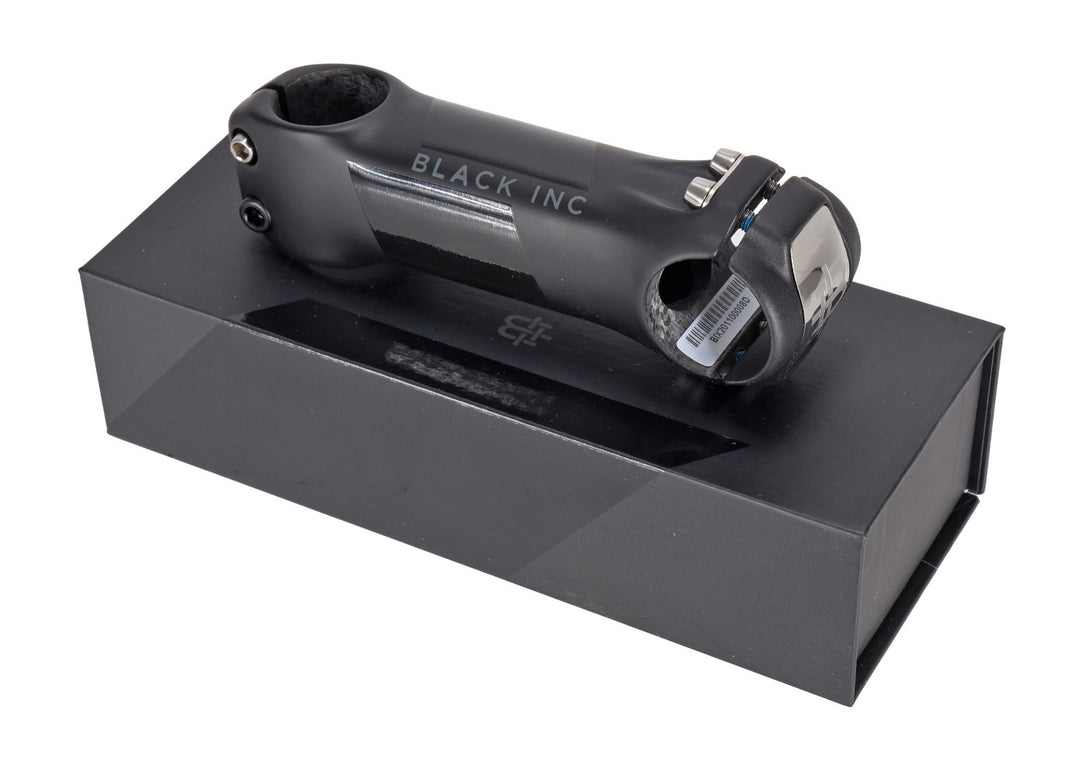 Black Inc Carbon Road Bike Stem 31.8 x 110mm 6º Black Gravel Titanium Hardware