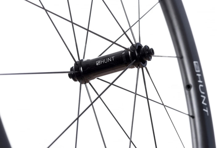 HUNT 50 Carbon Wide Aero Road Wheelset Tubeless Shimano 11 Spd 700c QR Rim Brake