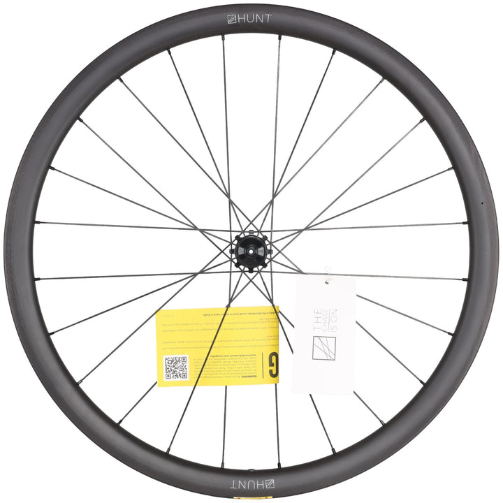 HUNT 36 Carbon Tubeless Road Bike REAR Wheel Shimano 11 Spd 700c QR Rim Gravel