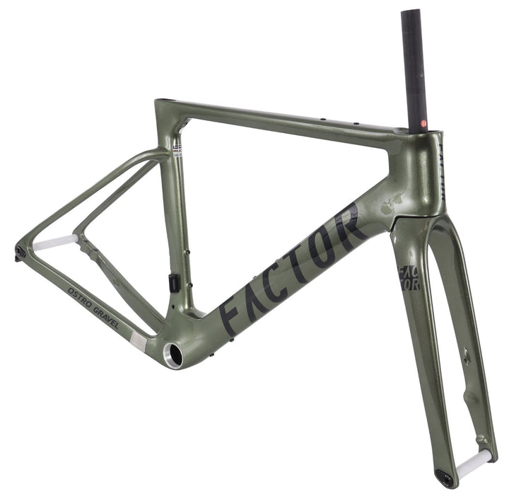 Factor Ostro Gravel Premium v1 Carbon Disc Frameset 54cm Olive CeramicSpeed 2023