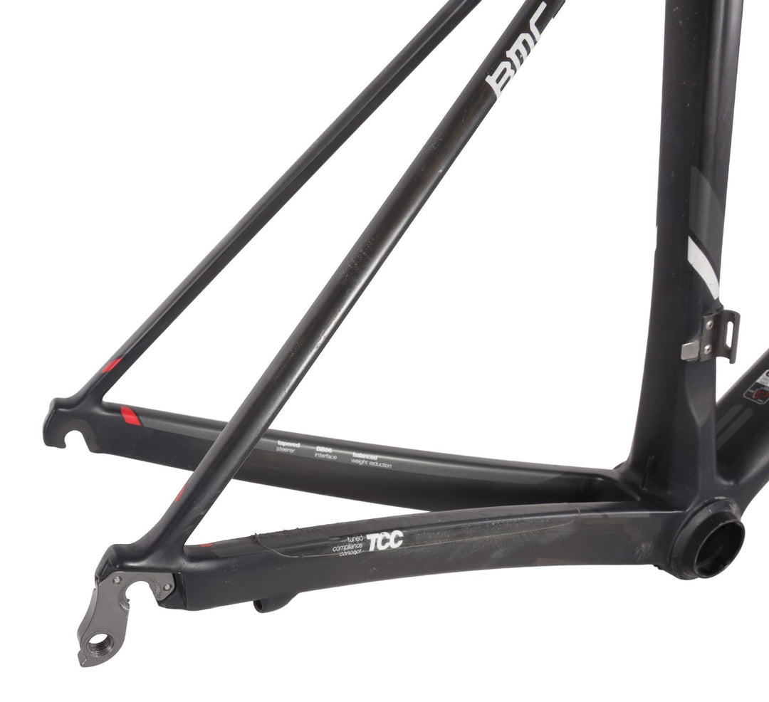 BMC Teammachine SLR01 TCC Carbon Road Bike Frameset 60cm Black/White Rim QR 2013