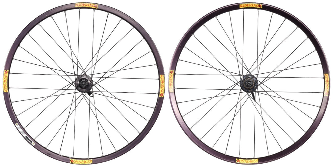Bontrager Alloy Disc 26" Mountain Bike Clincher Wheelset Shimano 10 Spd QR MTB