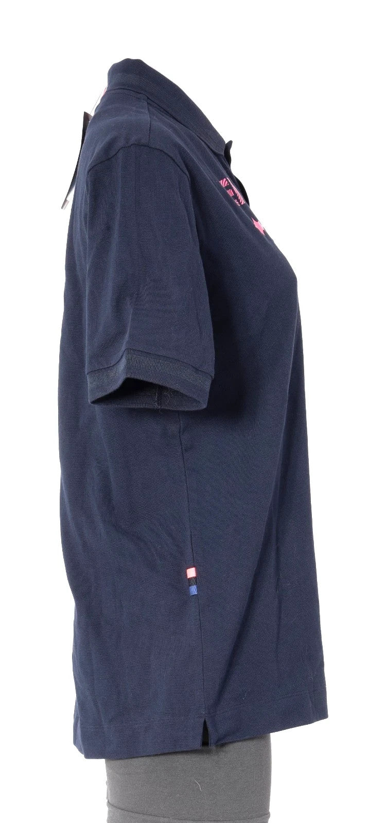 Rapha EF Education EasyPost Short Slv Logo Polo Shirt Men MEDIUM Navy Road Bike