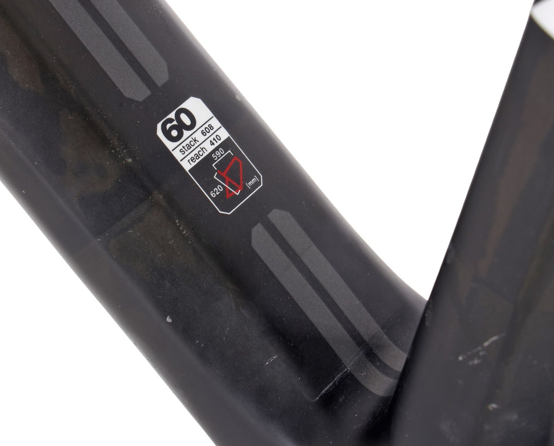 BMC Teammachine SLR01 TCC Carbon Road Bike Frameset 60cm Black/White Rim QR 2013