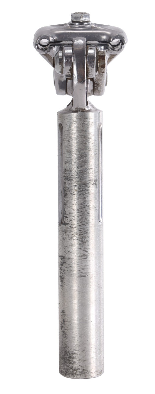 3TTT Fluted Alloy Road Bike Seatpost 27 x 200mm 15mm SB Silver Vintage