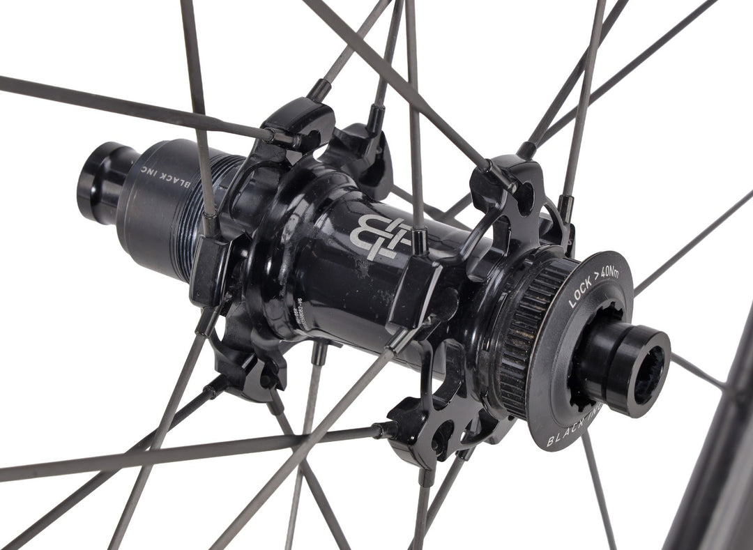 Black Inc SIXTY TWO UD Carbon Spoke Tubeless Disc 12 Spd Road Wheelset SRAM XDR