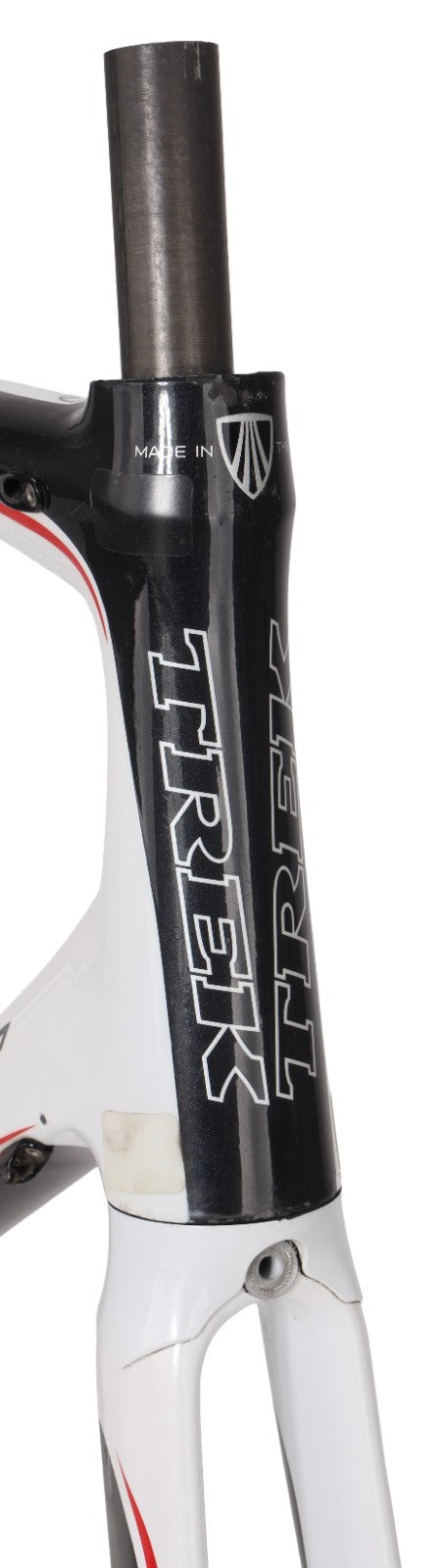 Trek Madone 6.9 OCLV Red Carbon Road Bike Frameset XL 60cm WHITE Rim QR USA 2008