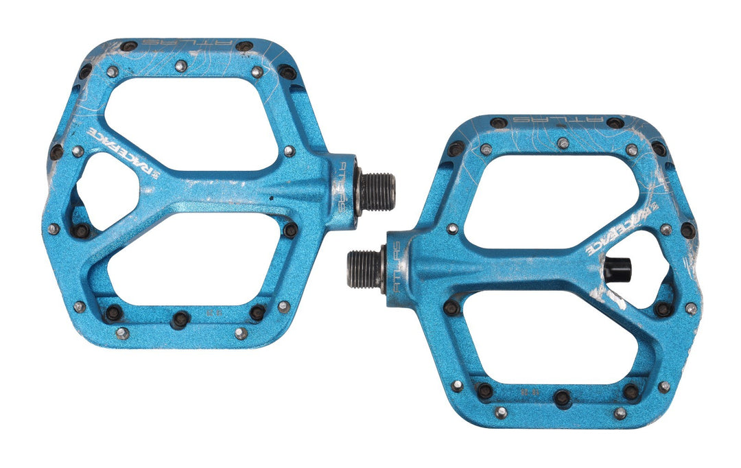 Race Face Atlas Flat Mountain Bike Pedals 9/16" Turquoise Enduro MTB DH