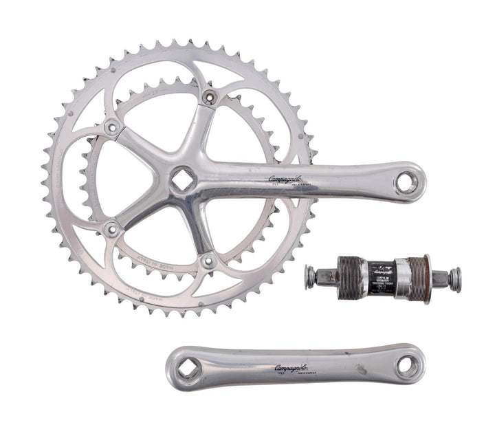 Campagnolo Record 2 x 10 Spd Road Bike Crankset & BB 172.5mm 53/39T Square Taper