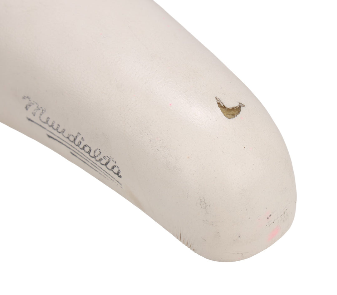 Selle Italia Mundialita Leather Road Bike Saddle 140mm 7x 7mm White CrMo Vintage