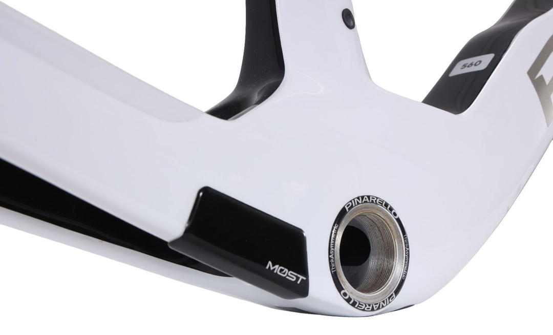Pinarello Dogma F Disc Carbon Road Bike Frameset 54cm Crystal White Italy 2023