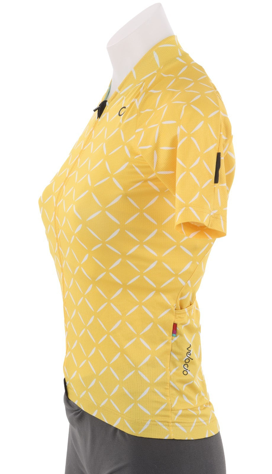 Velocio Crosshatch Ultralight Women Short Sleeve Jersey XS Yellow Road Gravel CX