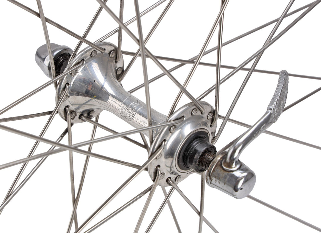 Mavic MA 40 Campagnolo Veloce Alloy Road Bike 10 Sp Wheelset 700c Rim QR Vintage
