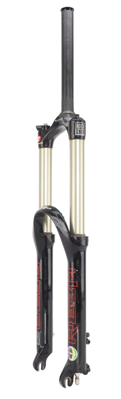RockShox Reba WC Carbon Mtn Bike 26" Dual Air 1-1/8" Remote QR Disc **FOR PARTS